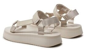 Calvin Klein Sandals Velcro Webbing Dc YW0YW01353 beige