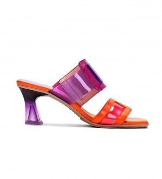 Hispanitas Greta Vinyl leather sandals purple orange