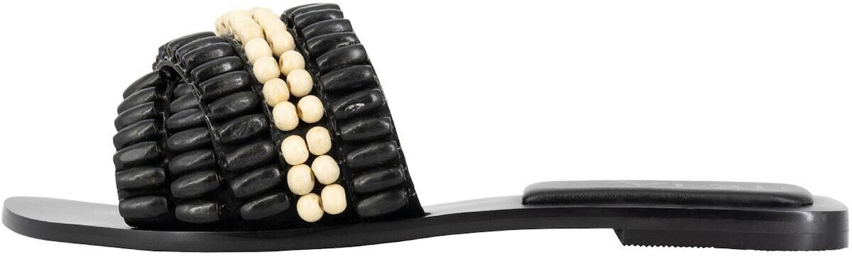 IZIA Women's Slide Sandal cream black