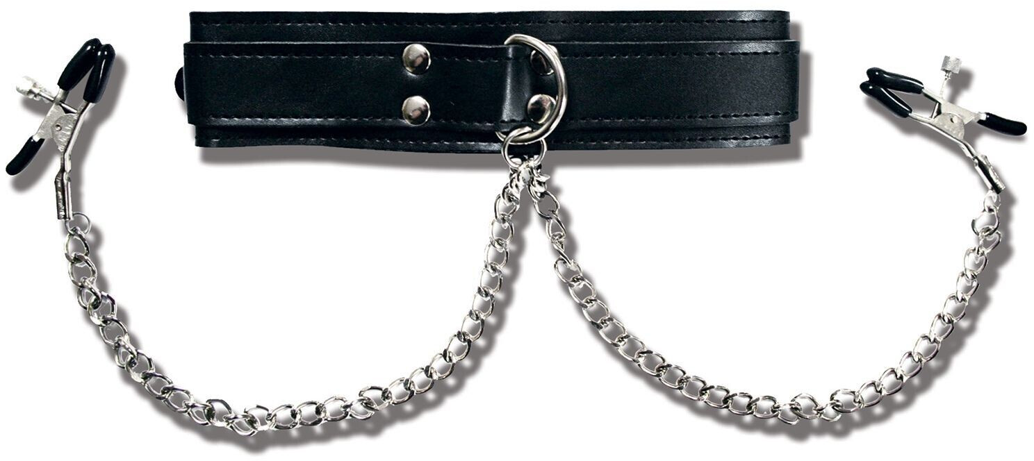 Sportsheets Collar with Nipple Clamps
