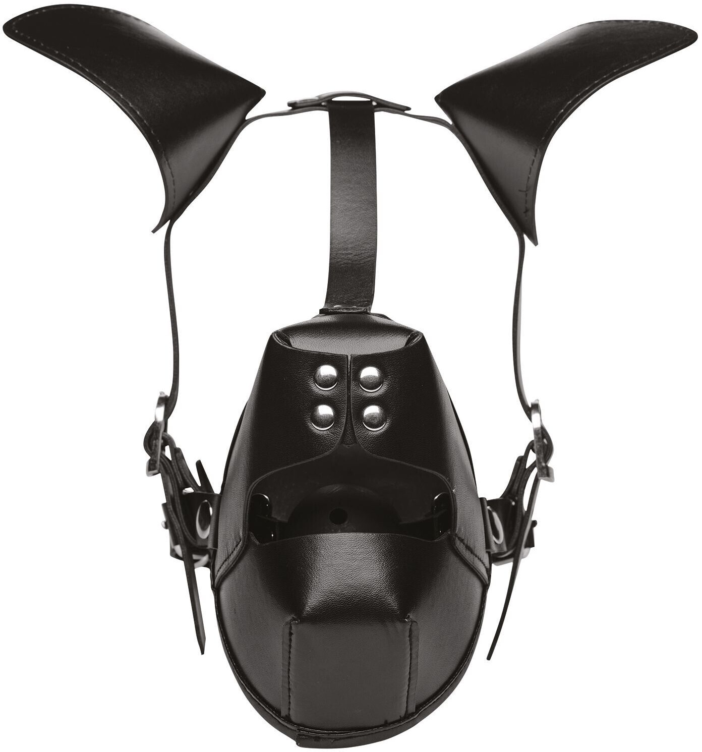 Master Series XR Brands Pup Puppy Play Hood + Breathable Ball Gag