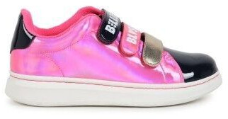 Billieblush Shimmering pink leather slippers U20577