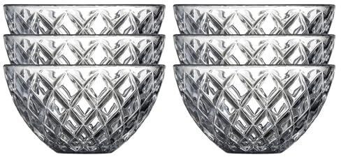 Lyngby Porcelæn Sorrento bowl glass clear 12 cm Set6