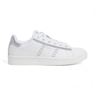 Pepe Jeans PGS00004 Player Glow Leather Sneakers white