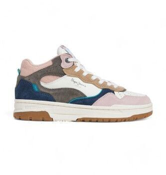 Pepe Jeans PLS00025 Chester Stars Leather Sneakers pink