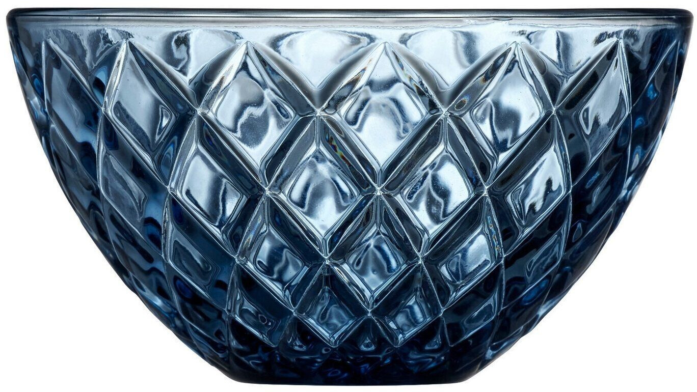 Lyngby Glas Lyngby Sorrento bowl glass blue 12 cm set4