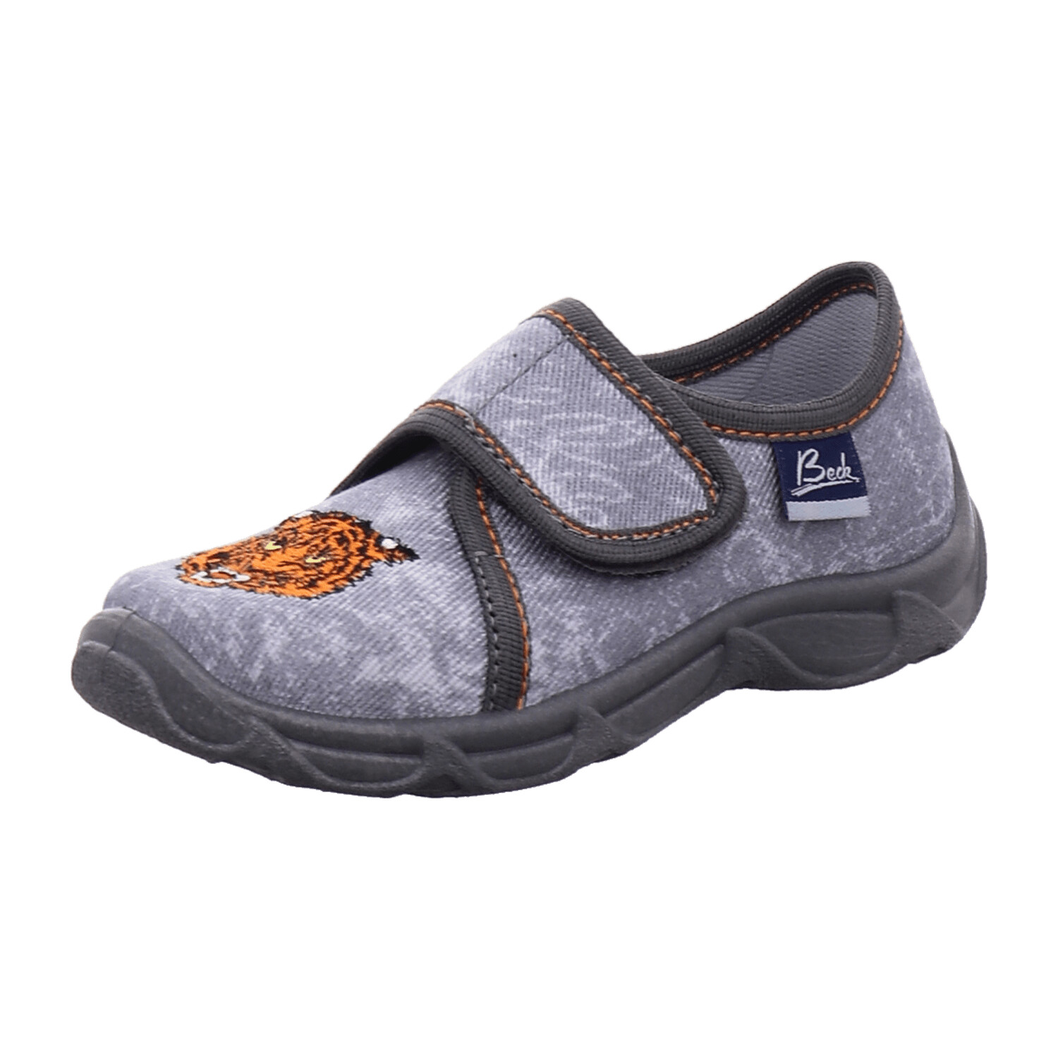 Beck Slippers for boys grey