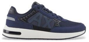 Armani Exchange Dusseldorf Embossed Geometric Motifs Sneaker navy black