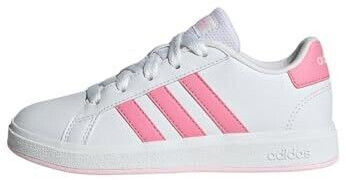 Adidas Grand Court Lifestyle Tennis Lace-Up Shoes Cloud White Bliss Pink Clear Pink