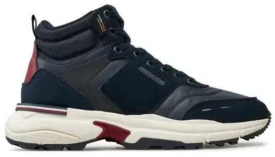 Tommy Hilfiger Sneakers M Runner Cordura Hi Lth Mix dark blue