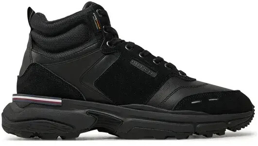 Tommy Hilfiger Sneakers M Runner Cordura Hi Lth Mix FM0FM05222 black