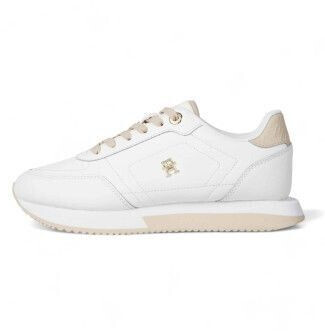 Tommy Hilfiger Essential Running Style Shoes white leather