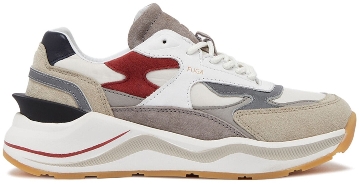 D.A.T.E. Sports shoes Fuga beige white and bordeaux W411-FG-CO-IV-IV