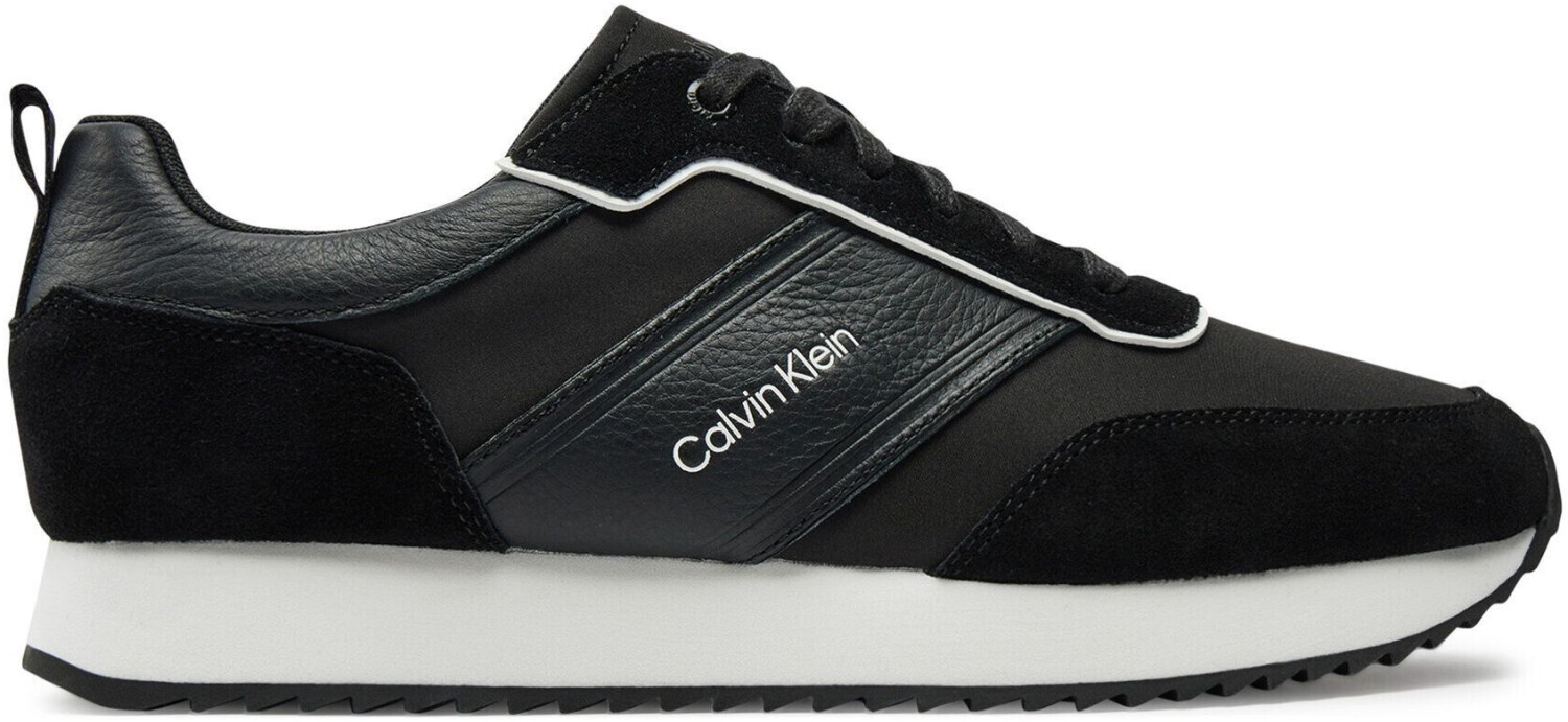 Calvin Klein Sneakers Low Top Lace Up Mix HM0HM01554 black