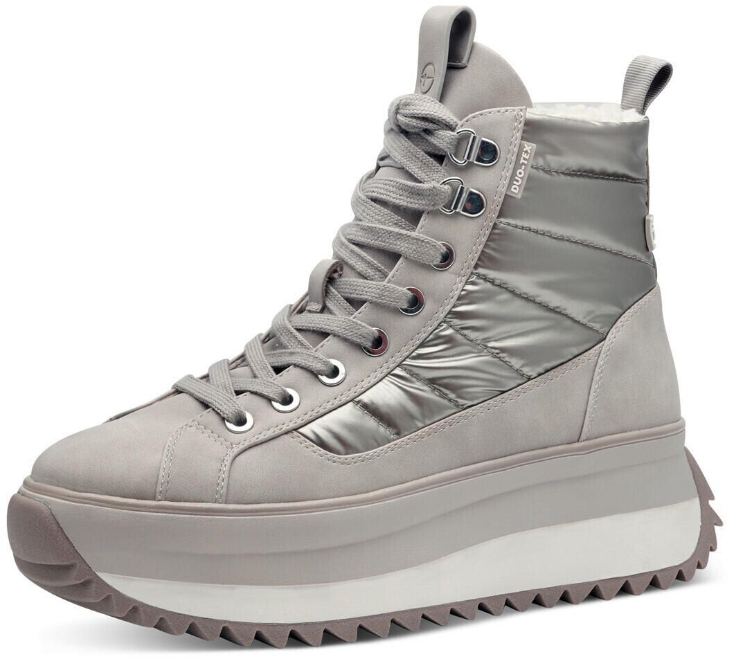 Tamaris Lace-up champagne lined with DuoTex