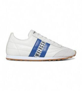 Bikkembergs Football leather shoes white blue 19137-CP