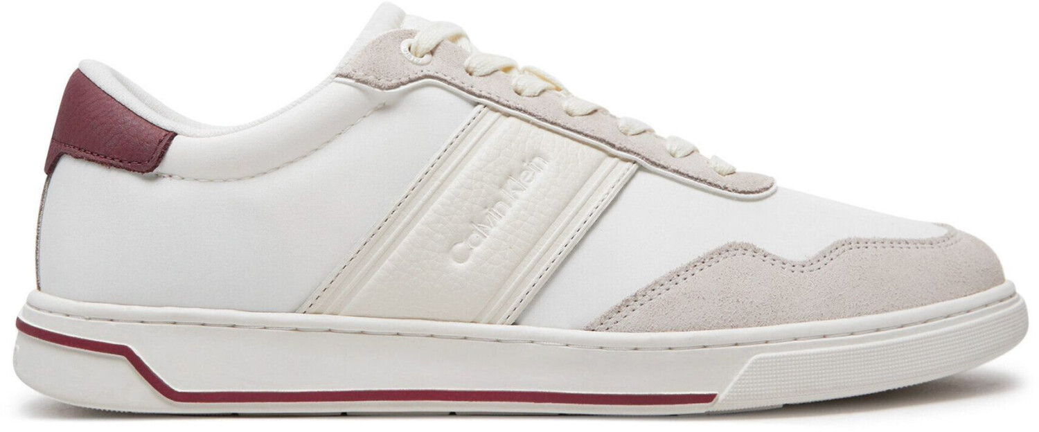 Calvin Klein Sneakers Low Top Lace Up Mix HM0HM01548 white