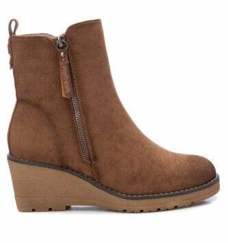 Refresh Brown Suede Wedge 6cm