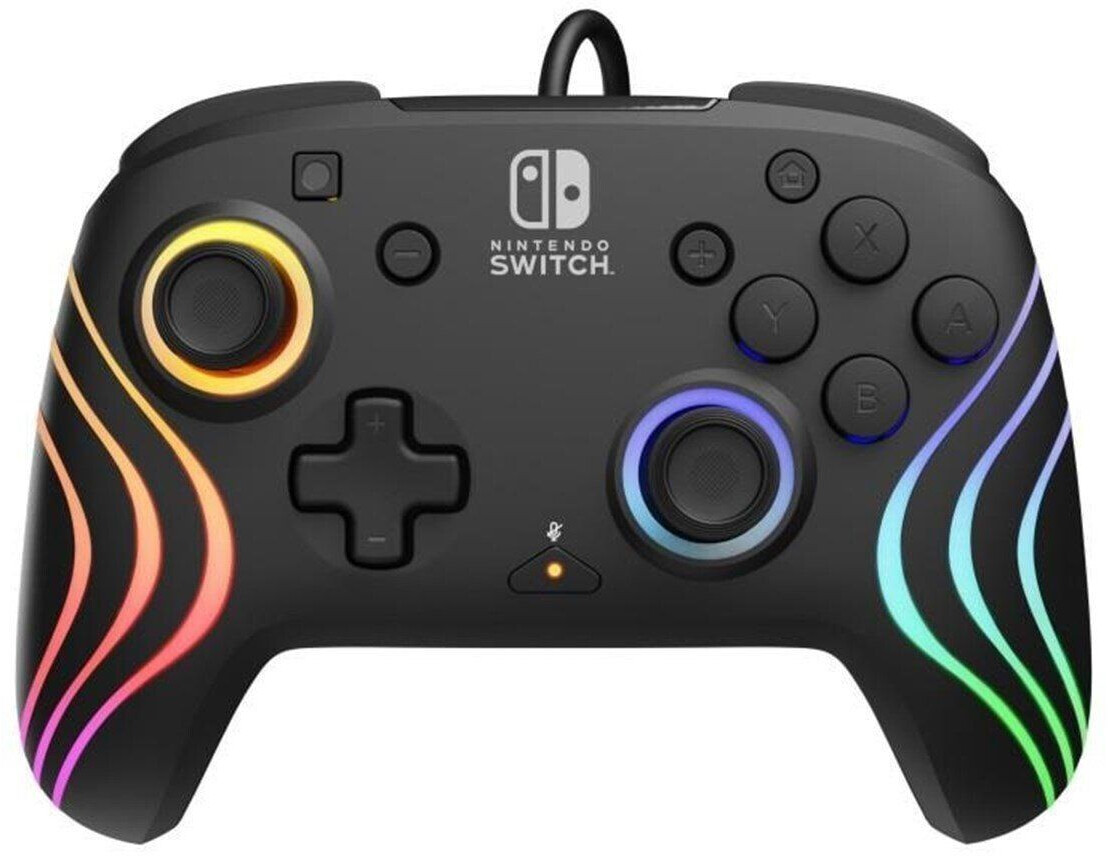 PDP Nintendo Switch Afterglow Wave Black Wired Controller