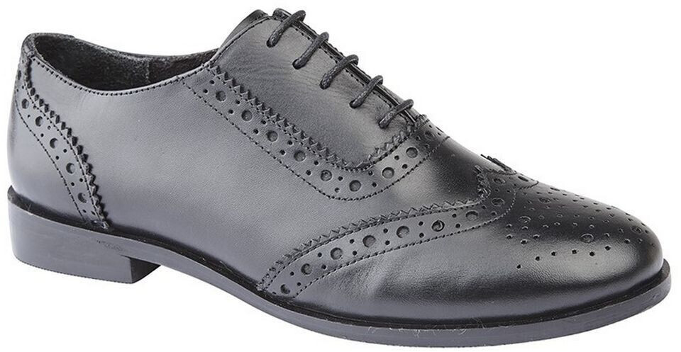 Cipriata Leather lace-up shoes Violetta with perforated details DF1416