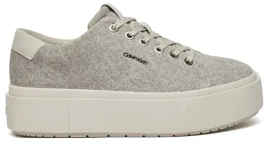 Calvin Klein Sneakers Flatform Cup Lace Up W Ml Felt HW0HW02325 grey