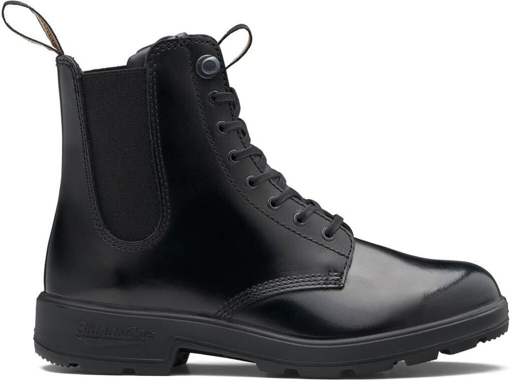 Blundstone #2219 black brush leather lace-up