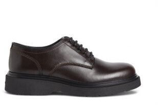Calvin Klein Brown leather Derby slip-ons