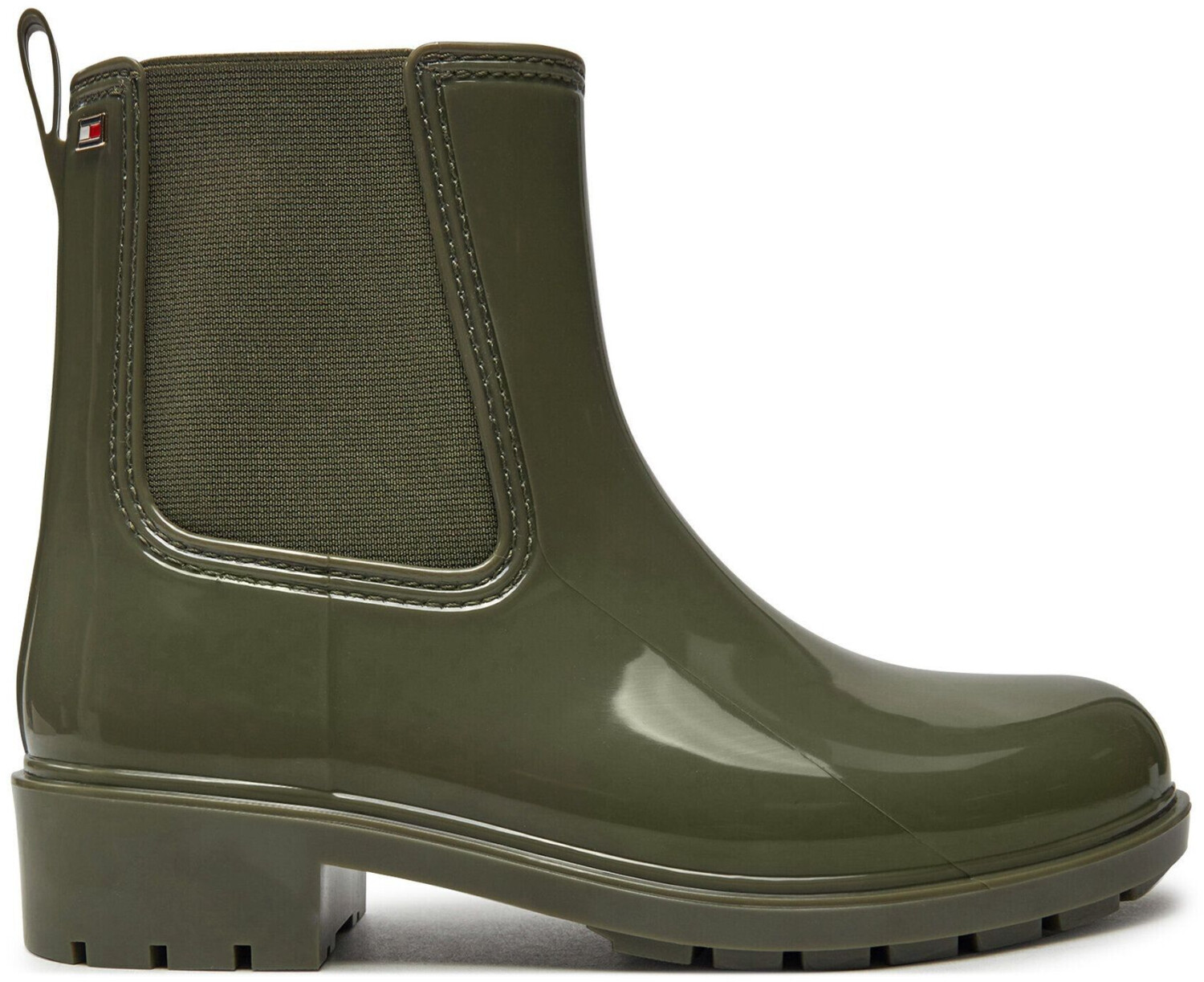 Tommy Hilfiger Flag Rainboot FW0FW08213 rubber green