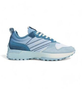 Pepe Jeans Lucky Flag Leather Sneakers blue
