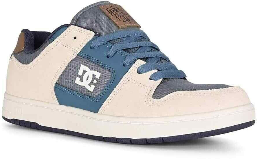DC Shoes Manteca Skate Shoes grey blue white