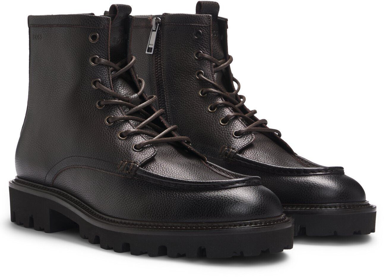 Hugo Boss made of grained leather with leaf insert dark brown 50529273