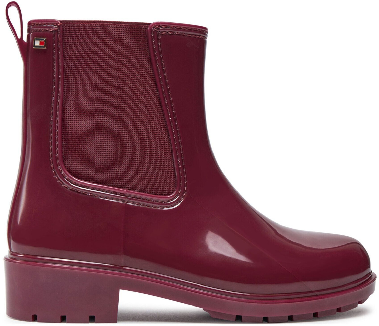 Tommy Hilfiger Flag Rainboot rubber dark red