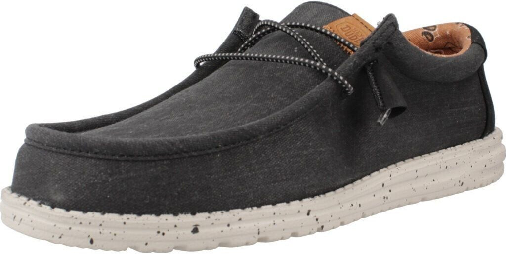 Dude Wally Washed Canvas black
