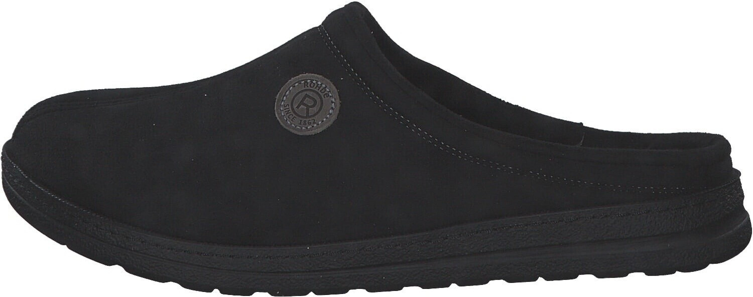 Rohde Warm lined slipper house shoe Asiago 7141 black