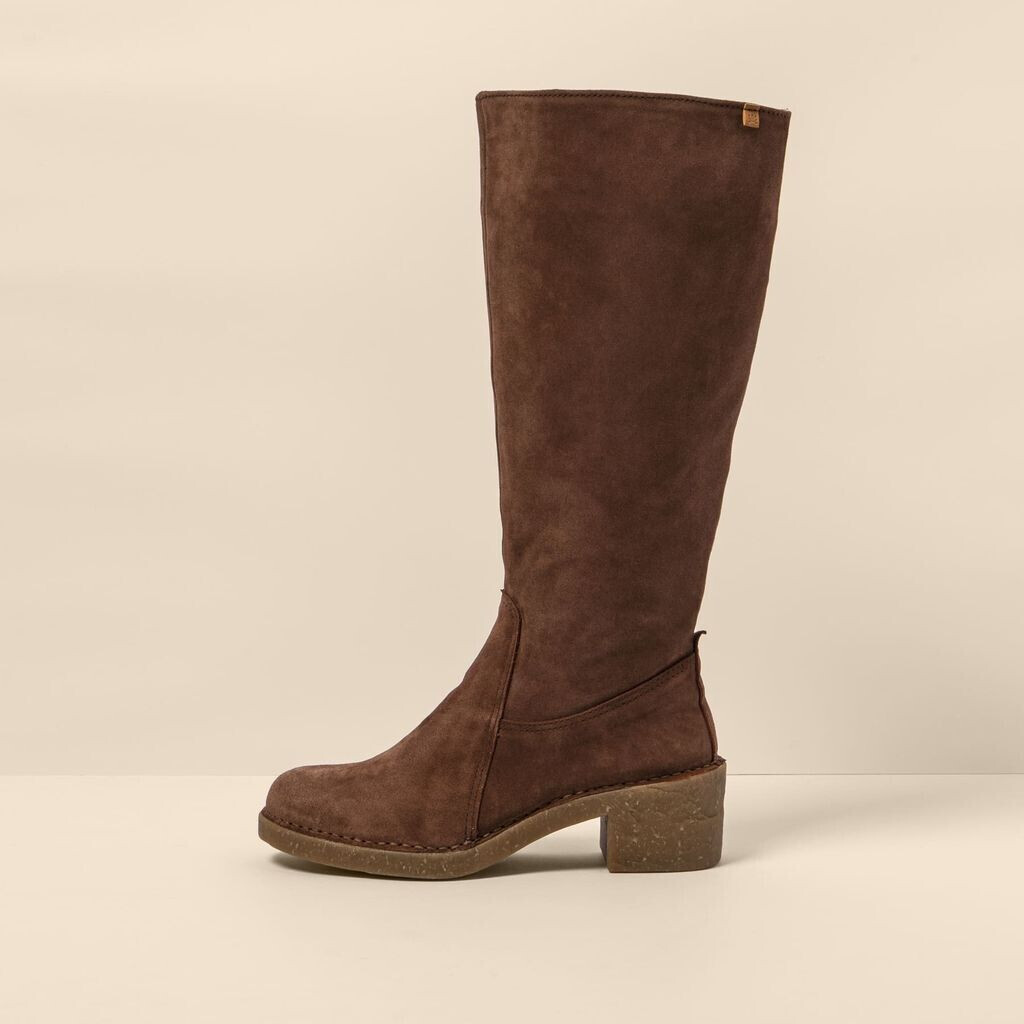 El Naturalista High-heeled N5663 Silk Suede Chocolate Ticino