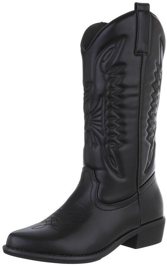 Ital Design Cowboyboots with zipper 2661 black