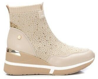 XTI 141701 Buttoned Slippers beige