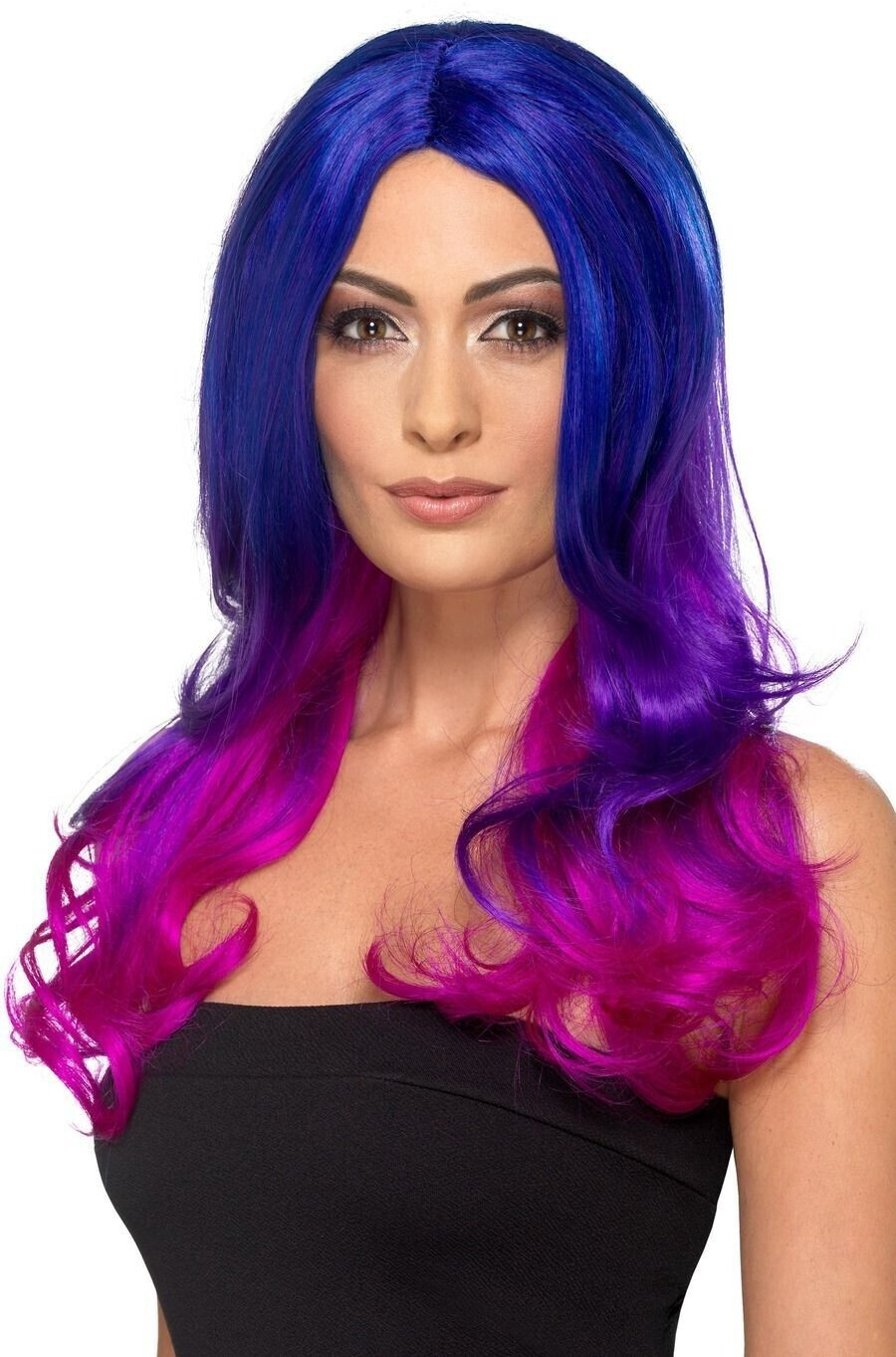 Fever London Ombre Wig (48906) wavy long blue pink