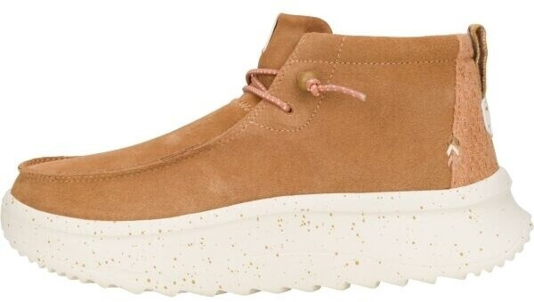 Dude Wendy Peak Hi Suede Half Shoes chestnut