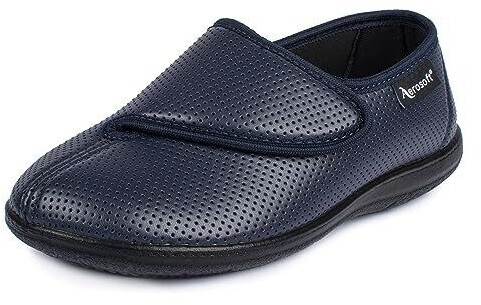 Aerosoft Stretch 15 Wide G-H Velcro Half Shoe with Removable Footbed Non-Slip black