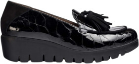 Wonders Simone Leather Moccasins black C-33320 5535 5792