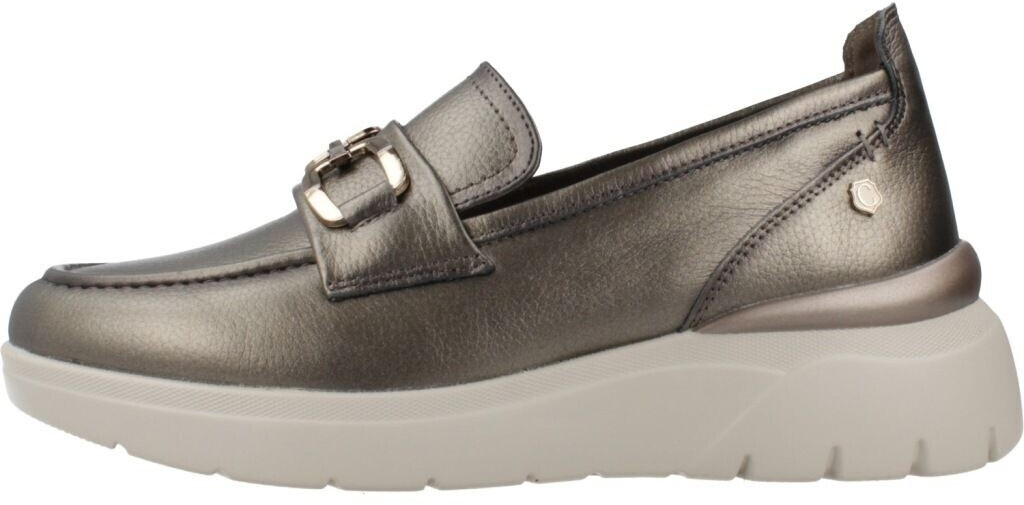 Carmela 16183703-PLOMO Leather Moccasins silver