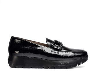 Wonders A-2474 Rose Leather Moccasins black