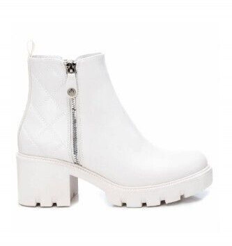 XTI Bootie 140622 white 6cm heel