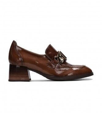 Hispanitas HI232992 Charlize brown leather shoes 5cm heel height