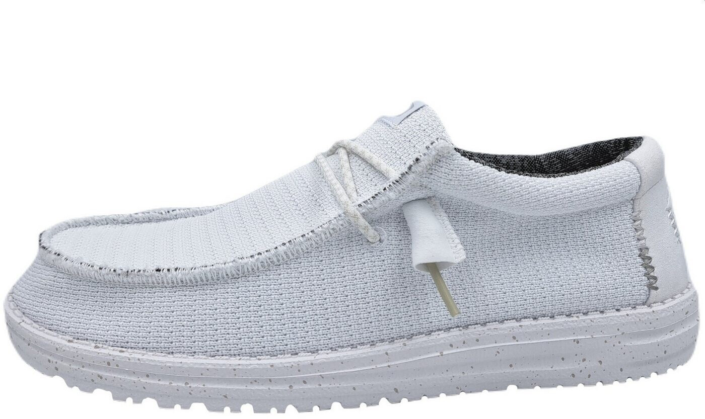 Dude Moccasins Wally Sport Mesh 40403-143 white