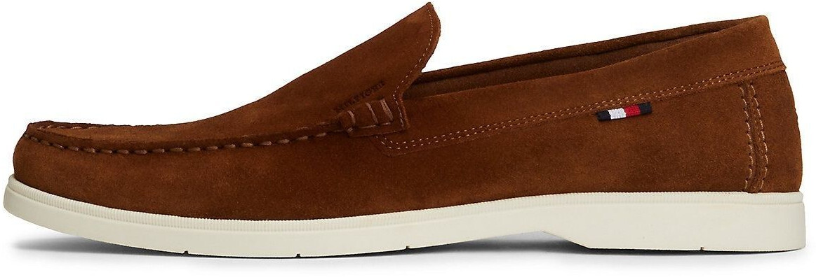 Tommy Hilfiger Men's Moccasin chocolate white