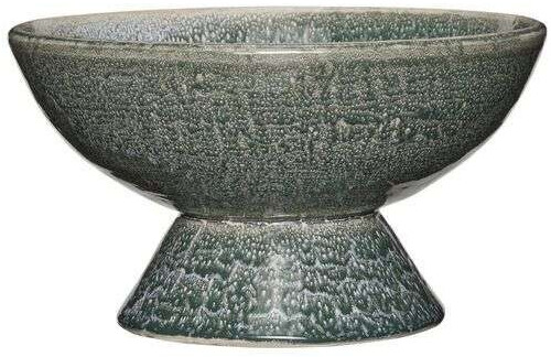 Hübsch Interior Hübsch Groove bowl Ø25 cm petrol