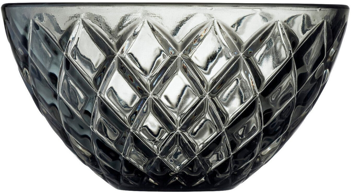 Lyngby Porcelæn Sorrento bowl glass gray 12 cm Set4