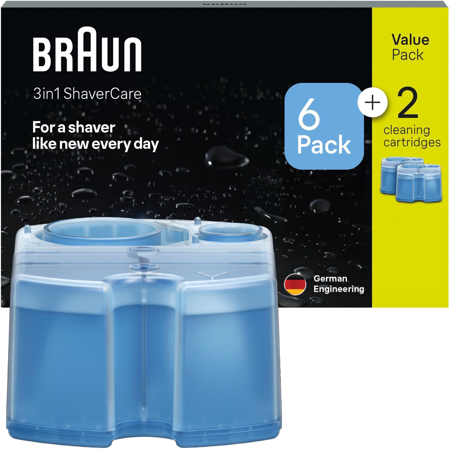 Braun 3in1 ShaverCare CCR 6+2 Refill Cartridge Lemon Fresh (8 pcs)